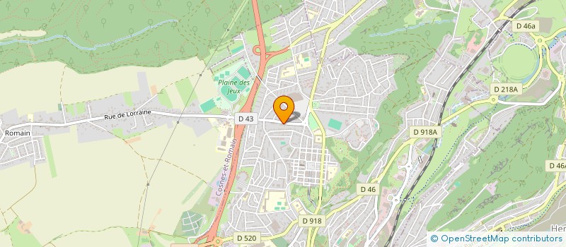 localisation de l'entreprise SCI ALTHOM à LONGWY