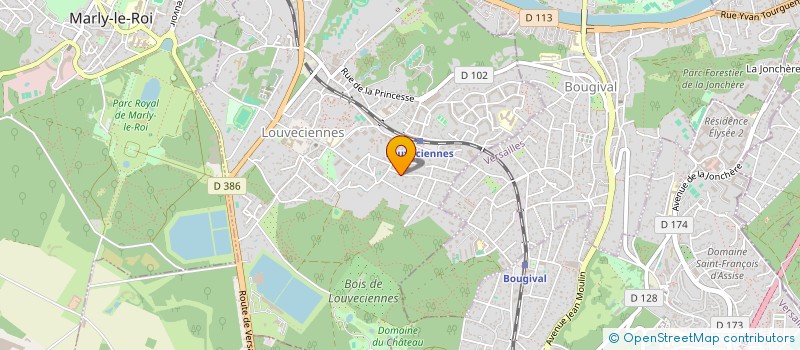 localisation de l'entreprise SCI ALTHOR  LOUVECIENNES