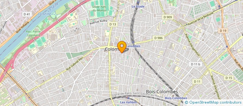 localisation de l'entreprise SCI ALTINE  COLOMBES