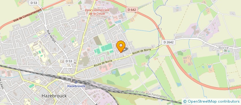 localisation de l'entreprise SCI ALTIORA INVEST  HAZEBROUCK