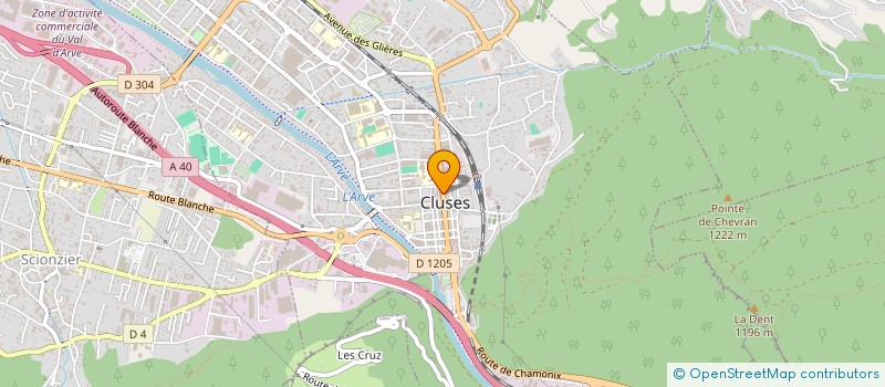 localisation de l'entreprise SCI ALTITUDE HAUTE SAVOIE  CLUSES