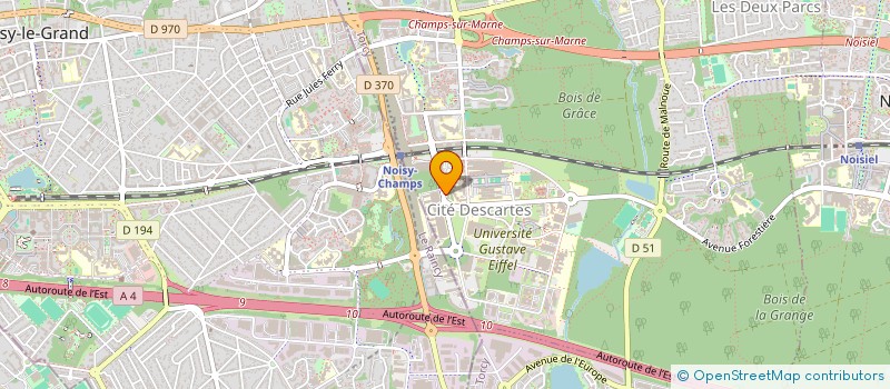 localisation de l'entreprise SCI ALTIUS  CHAMPS-SUR-MARNE