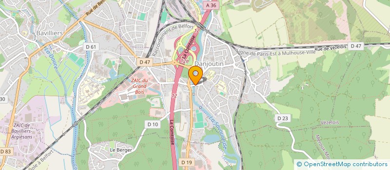 localisation de l'entreprise SCI ALTKIRCH à DANJOUTIN