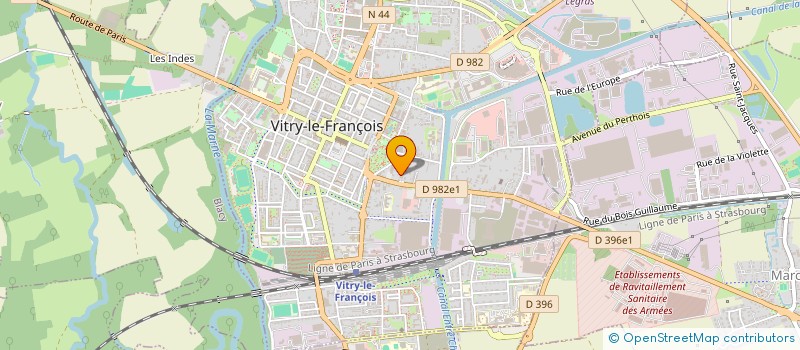 localisation de l'entreprise SCI ALTMEYER à VITRY-LE-FRANCOIS