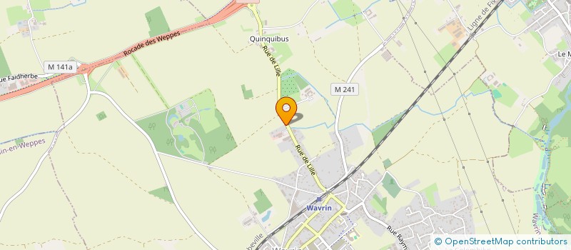 localisation de l'entreprise SCI ALU SYSTEM  WAVRIN