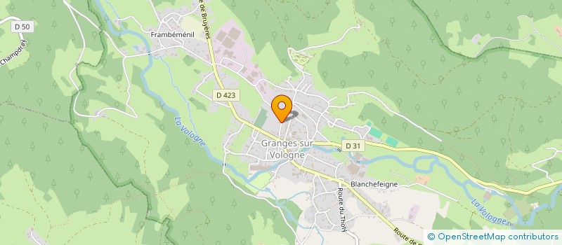 localisation de l'entreprise SCI ALUANN  GRANGES-AUMONTZEY