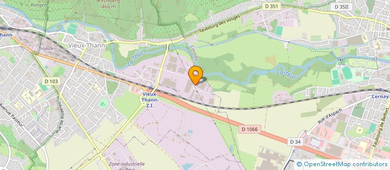 localisation de l'entreprise SCI ALUCARBONE  VIEUX-THANN