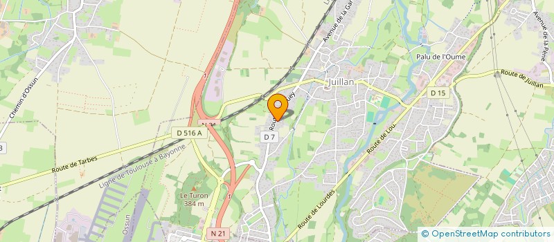 localisation de l'entreprise SCI ALUSTAN  JUILLAN