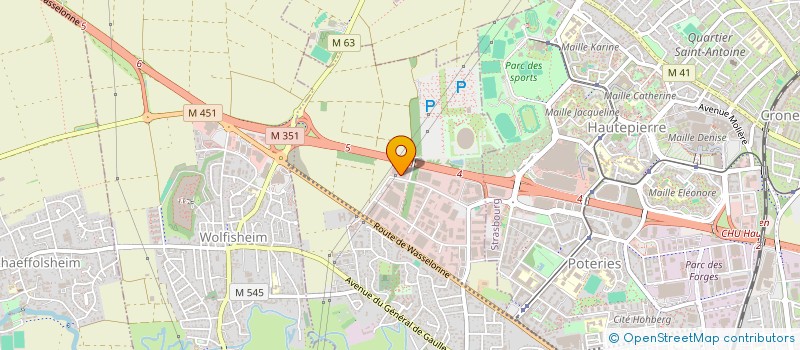 localisation de l'entreprise SCI ALV  ECKBOLSHEIM