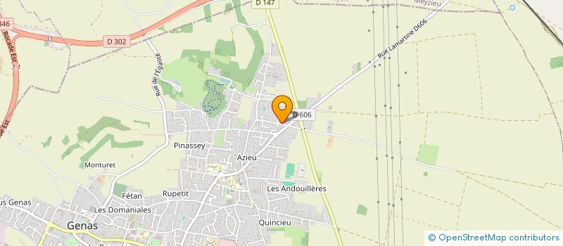 localisation de l'entreprise SCI ALV  DECINES-CHARPIEU