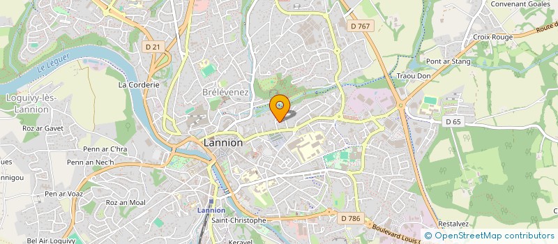 localisation de l'entreprise SCI ALVA  LANNION