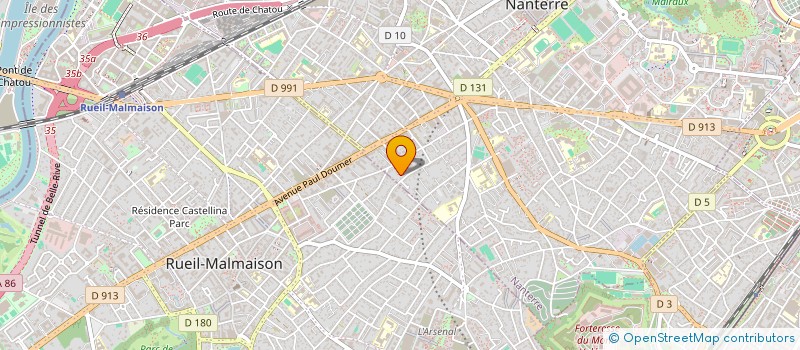 localisation de l'entreprise SCI ALVARO  NANTERRE