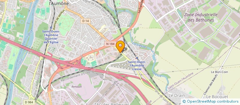 localisation de l'entreprise SCI ALVERGNAS 95 à SAINT-OUEN-L'AUMONE