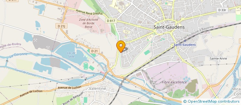 localisation de l'entreprise SCI ALVES  SAINT-GAUDENS