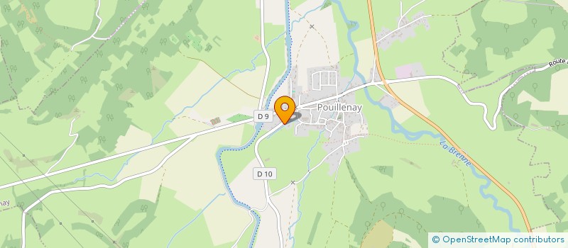 localisation de l'entreprise SCI ALVES  POUILLENAY