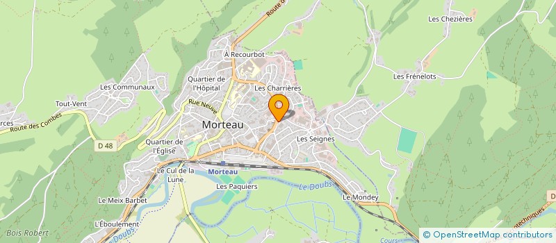 localisation de l'entreprise SCI ALVES IMMOBILIER  MORTEAU