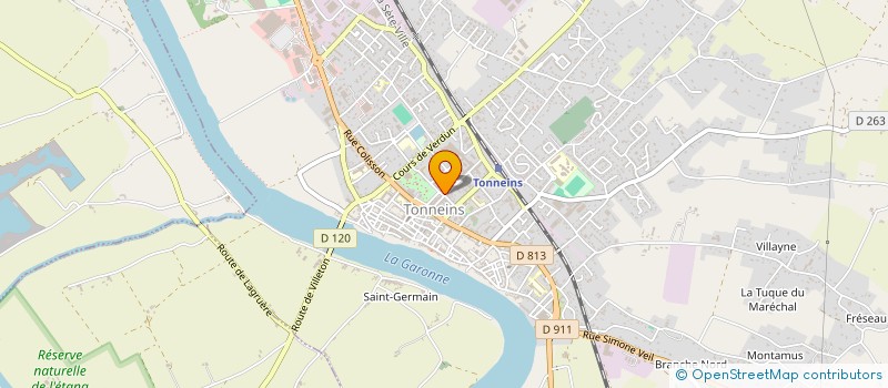 localisation de l'entreprise SCI ALVES SOUSA  TONNEINS