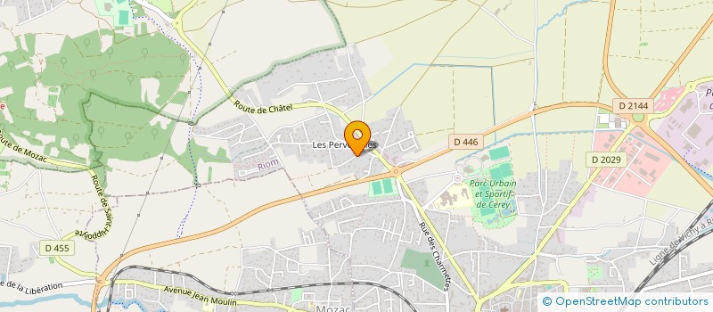 localisation de l'entreprise SCI ALVF  RIOM