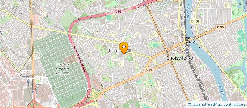 localisation de l'entreprise SCI ALVI à THIAIS