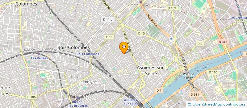 localisation de l'entreprise SCI ALVIA à ASNIERES-SUR-SEINE