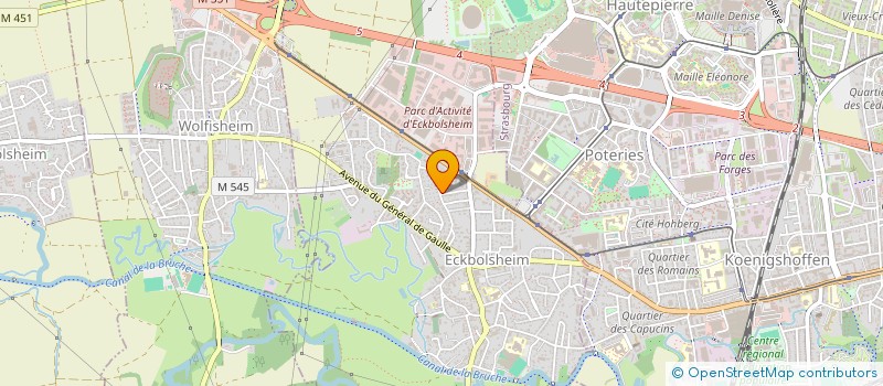 localisation de l'entreprise SCI ALVIN  ECKBOLSHEIM