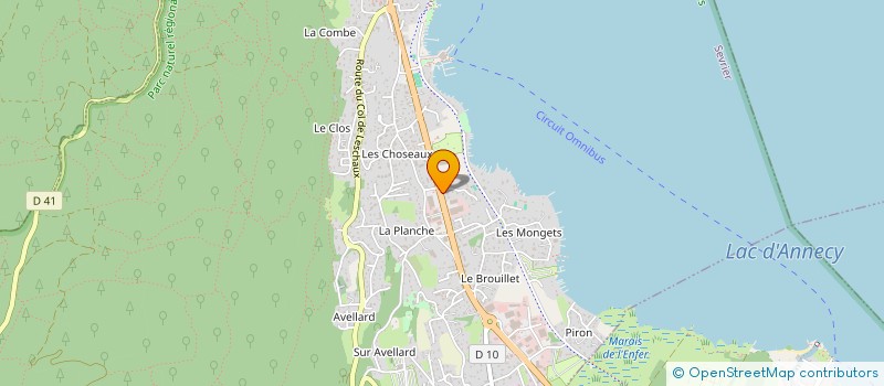 localisation de l'entreprise SCI ALWES  SEVRIER