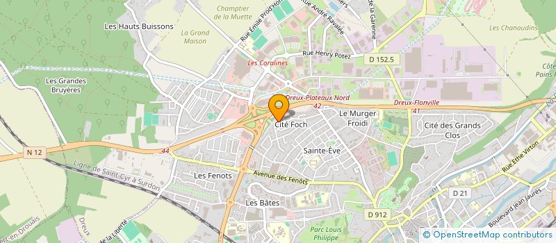 localisation de l'entreprise SCI ALYA à DREUX
