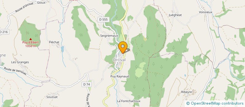 localisation de l'entreprise SCI ALYA  ORCIVAL