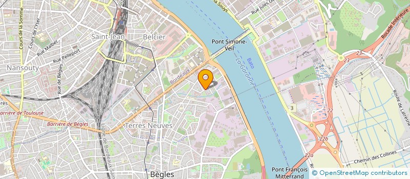 localisation de l'entreprise SCI ALYAN à BEGLES
