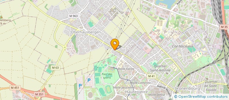 localisation de l'entreprise SCI ALYHA  OBERHAUSBERGEN