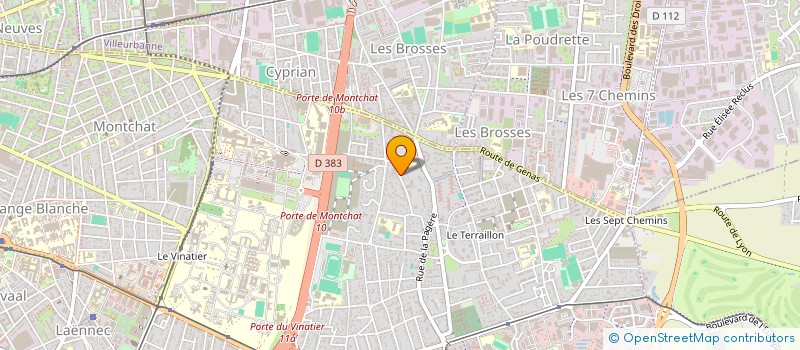 localisation de l'entreprise SCI ALYKS  BRON