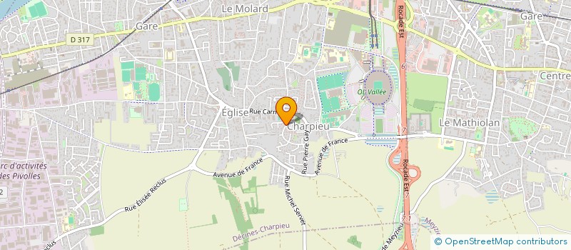 localisation de l'entreprise SCI ALYNATH  DECINES-CHARPIEU