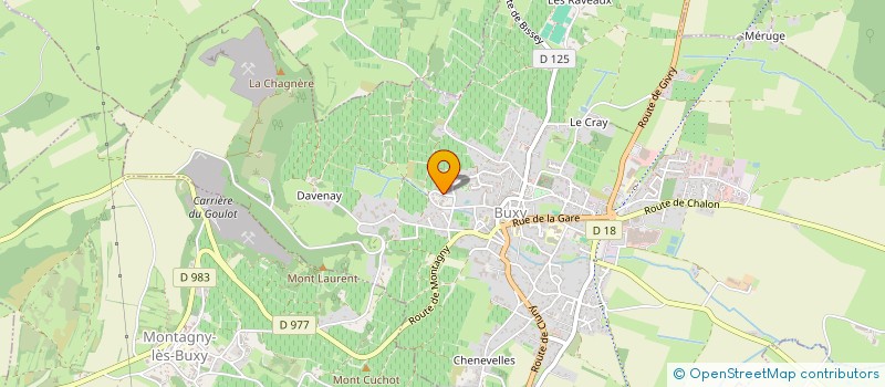 localisation de l'entreprise SCI ALYNEO  BUXY