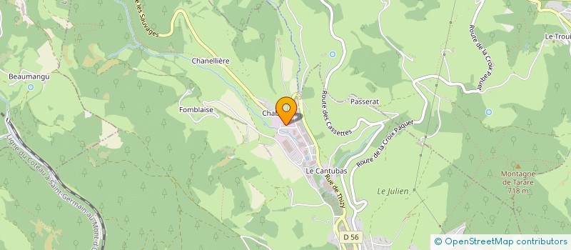 localisation de l'entreprise SCI ALYOS  TARARE