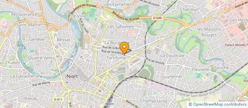 localisation de l'entreprise SCI ALYS  NIORT