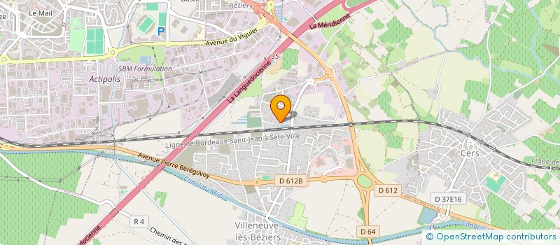 localisation de l'entreprise SCI ALYSEA  VILLENEUVE-LES-BEZIERS