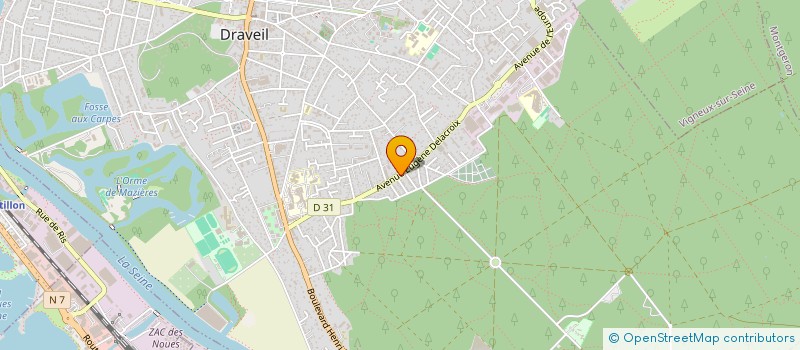 localisation de l'entreprise SCI ALYSSE à DRAVEIL