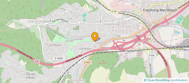 localisation de l'entreprise SCI ALZO  HOMBOURG-HAUT