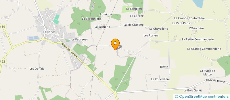 localisation de l'entreprise SCI AM à TIERCE