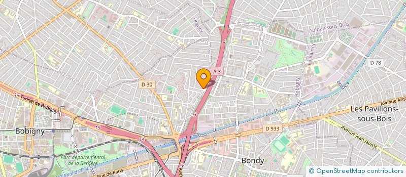 localisation de l'entreprise SCI AM  BOBIGNY