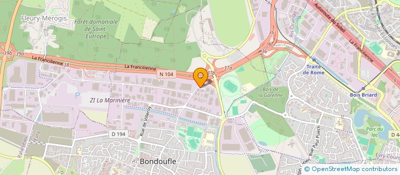 localisation de l'entreprise SCI AM à BONDOUFLE