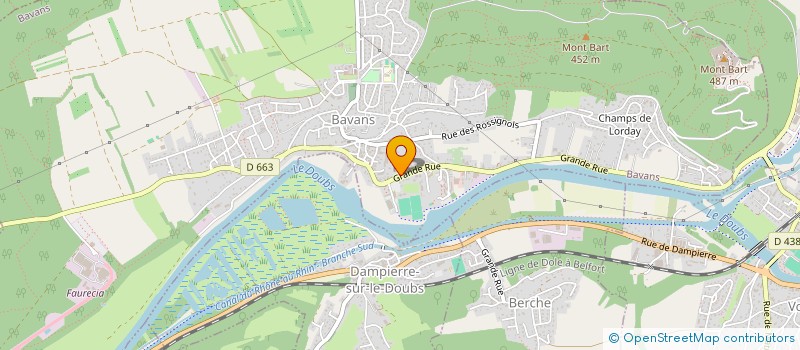 localisation de l'entreprise SCI AM 8791  BAVANS