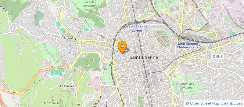 localisation de l'entreprise SCI AM  SAINT-ETIENNE