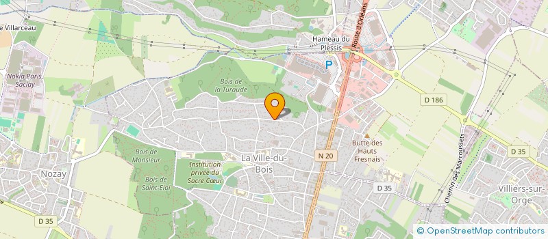 localisation de l'entreprise SCI AM ESPACES VERTS  LA VILLE-DU-BOIS