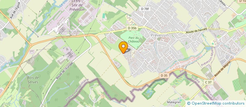 localisation de l'entreprise SCI AM IMMOBILIER  PREVESSIN-MOENS