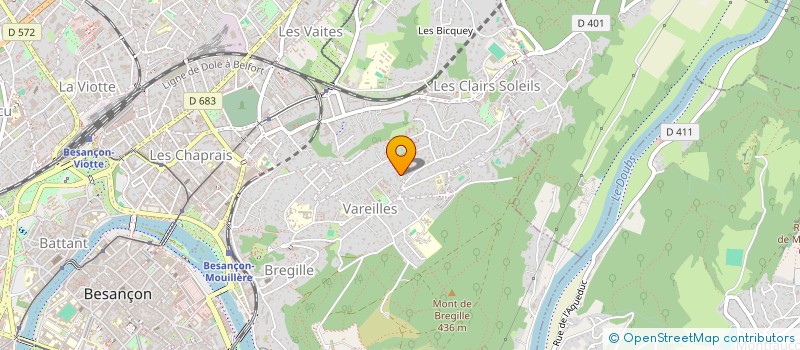 localisation de l'entreprise SCI AM2P  BESANCON