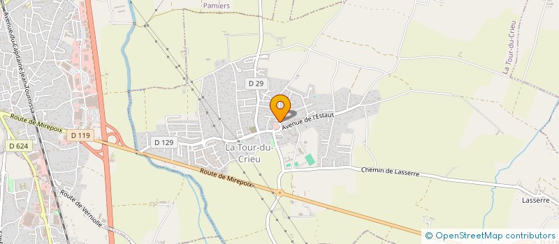 localisation de l'entreprise SCI AM2R à LA TOUR-DU-CRIEU