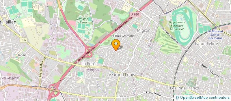 localisation de l'entreprise SCI AM2X  EYSINES