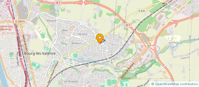 localisation de l'entreprise SCI AM3J  BOURG-LES-VALENCE