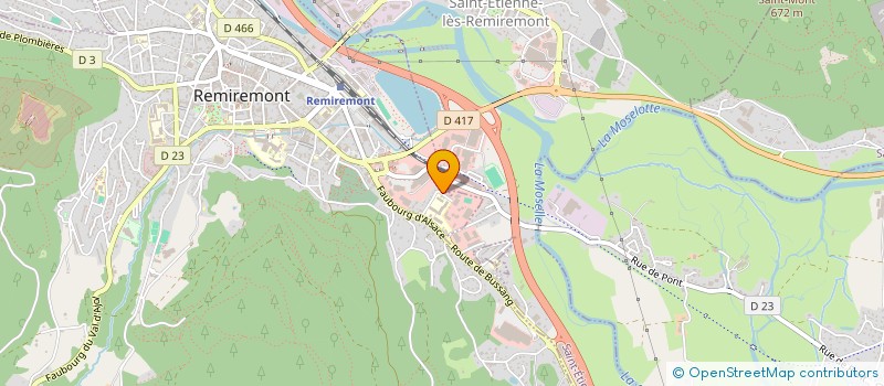 localisation de l'entreprise SCI AMA  REMIREMONT